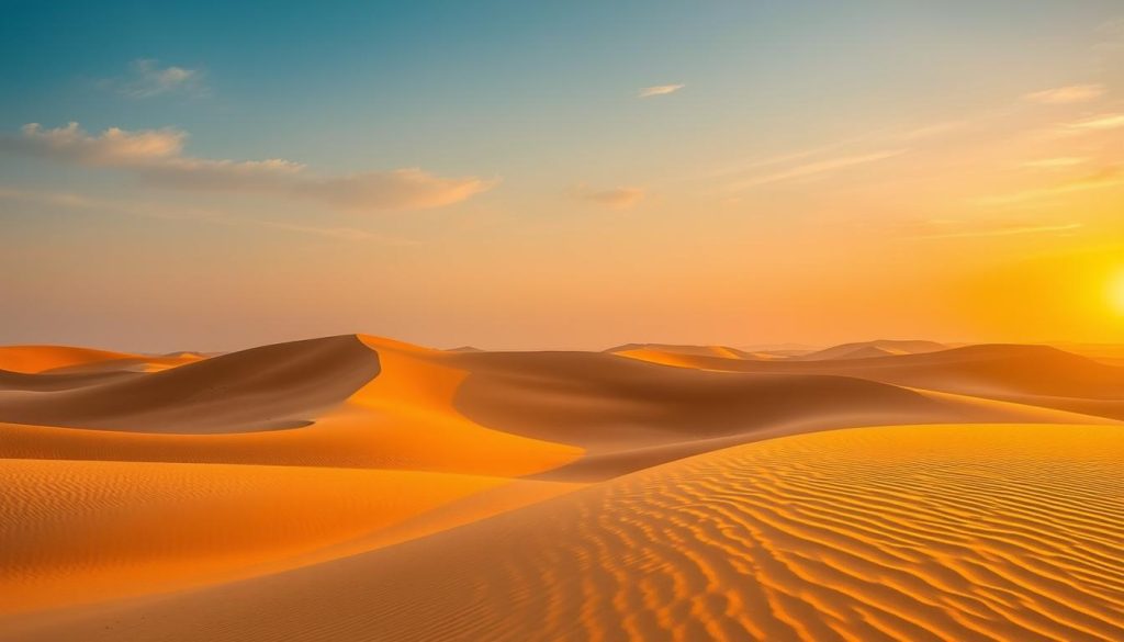 Sahara Desert Sunrise Landscape