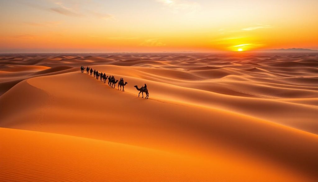 Merzouga camel trek in Sahara Desert